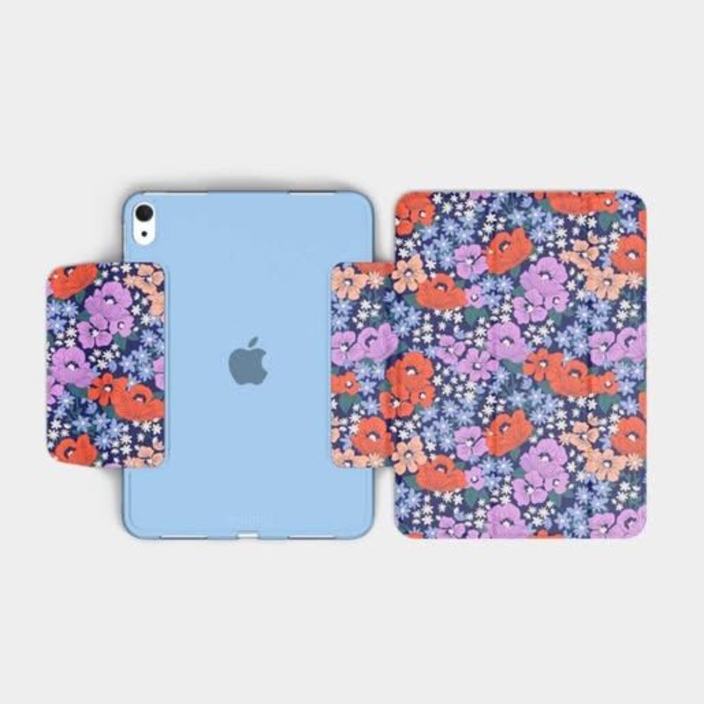 heyday iPad 10th/11th Gen Floral Tablet Case Poppy Flowers